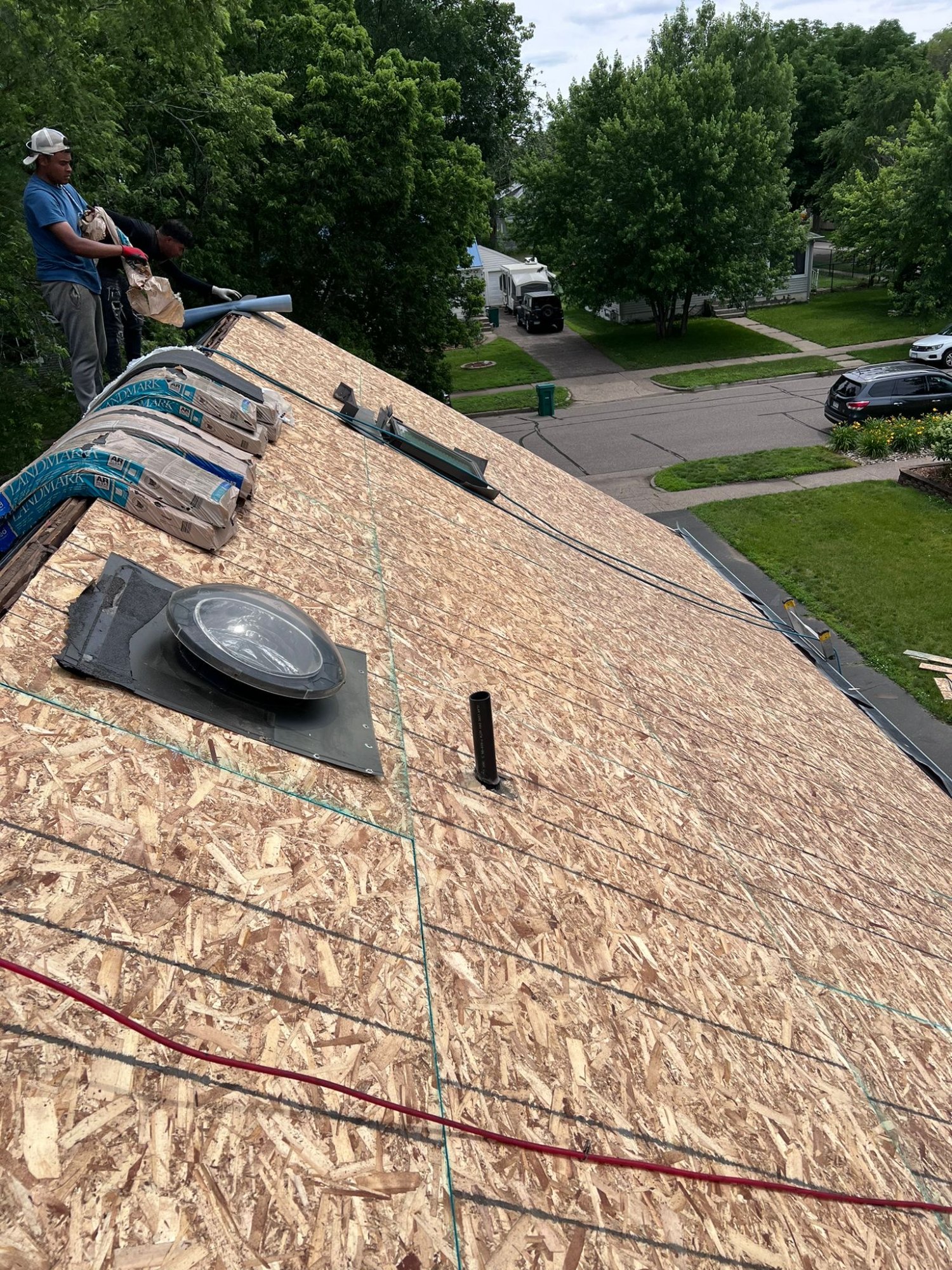 Roof decking installation